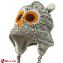 custom promotional lovely animal knit hat owl